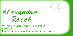 alexandra reich business card